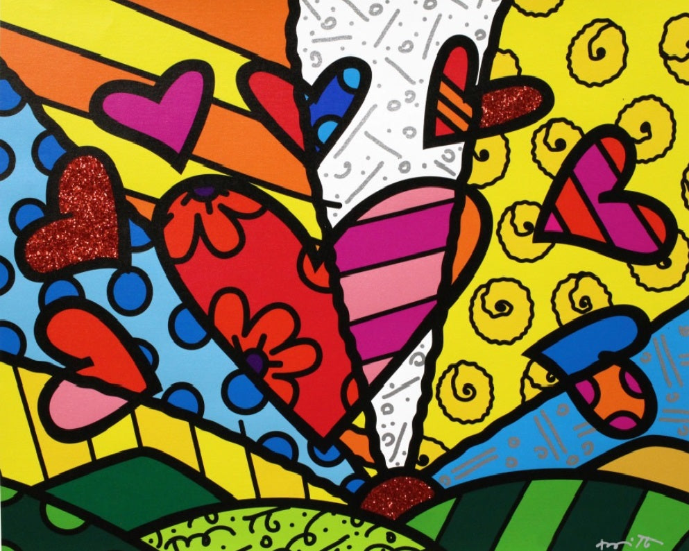 ROMERO BRITTO ハート型貯金箱 ROMERO BRITTO ハート型貯金箱 NOVO DIA