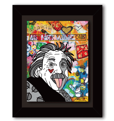 GENIUS EINSTEIN (GRAFFITI)｜ ロメロ ブリット (Romero Britto