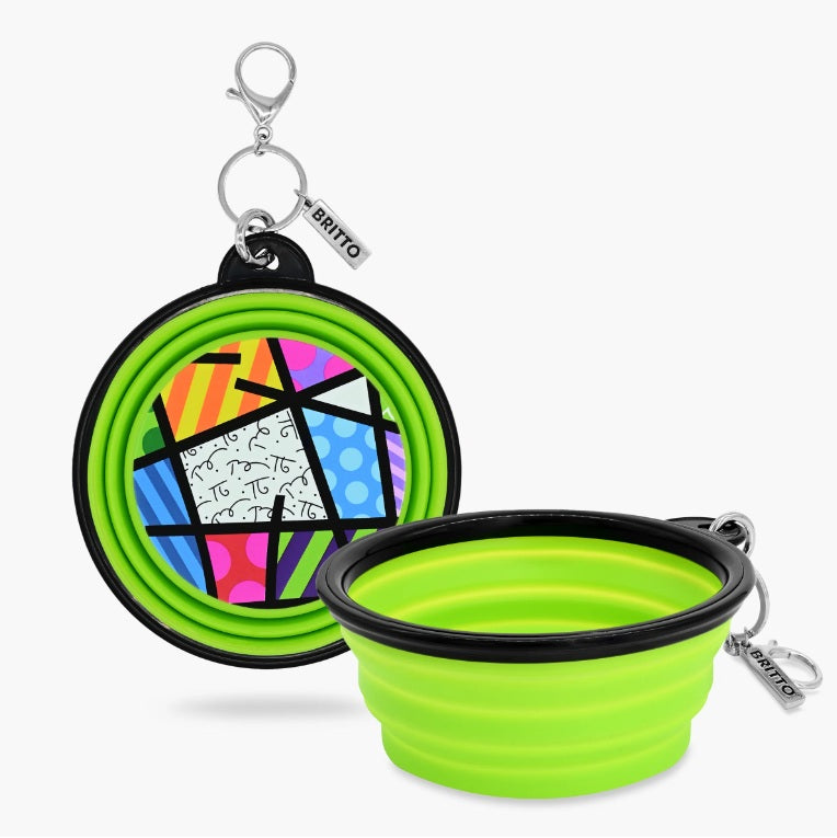 BRITTO® PET TRAVEL Bowl - COLORFUL LANDSCAPE