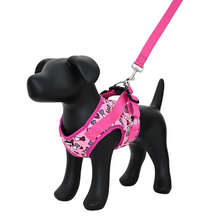 画像をギャラリービューアに読み込む, BRITTO® PET SMALL DOG HARNESS AND LEASH - Pink Bones and Hearts
