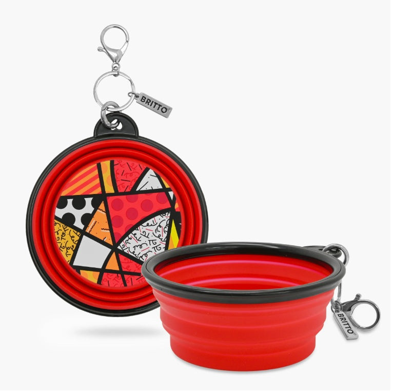 BRITTO® PET TRAVEL Bowl - RED LANDSCAPE